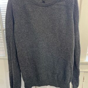 J. Crew 100% lambs wool women’s gray crewneck sweater (Size XXL)